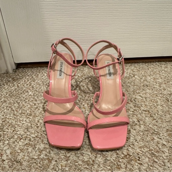 Pink Steve Madden Square Toe Heels - Picture 2 of 5